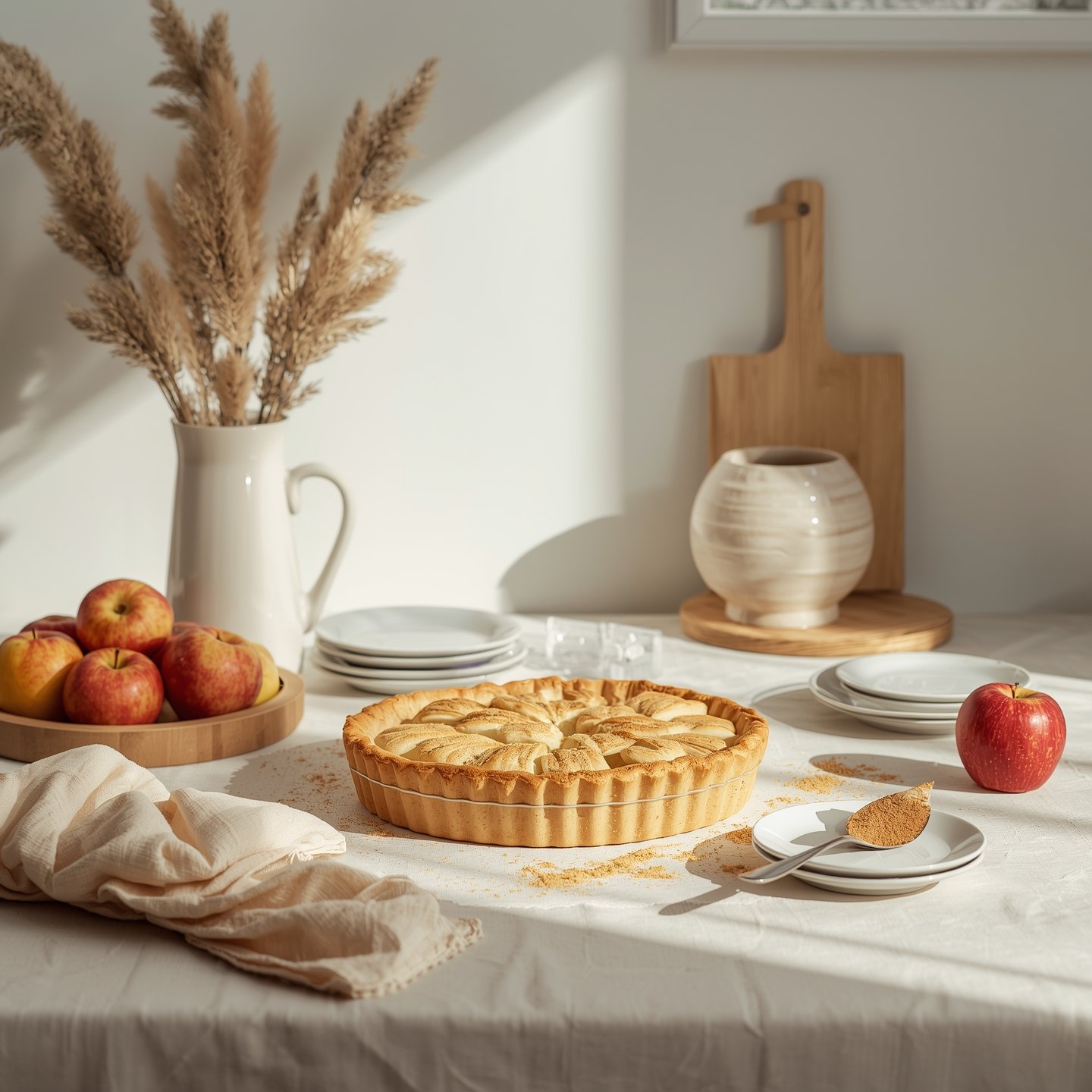 Lucid_Origin_Very_nice_apple_pie_in_a_neutral_kitchen_table_wi_1_9e3a52d5-b447-4742-9147-117bc183f837